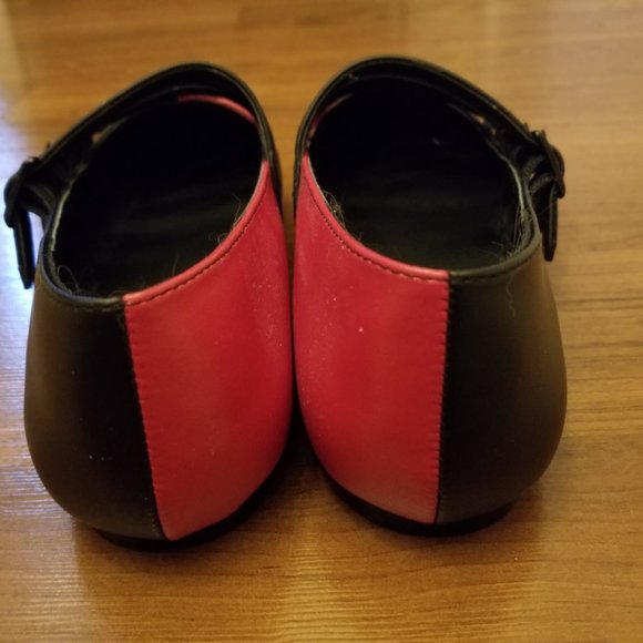 Strangecvlt x Ash Costello red & black coven flat size 7 - Picture 3 of 4